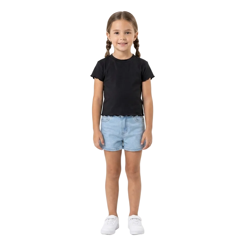 Camisa Blusa Gloss Negra Niña Grande 31873-008910
