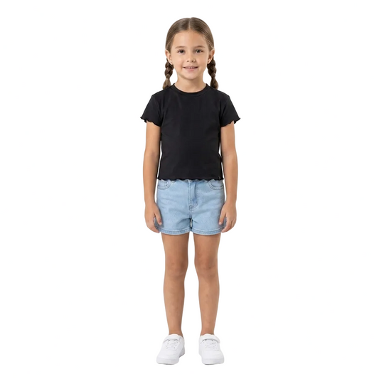 Camisa Blusa Gloss Negra Niña Grande 31873-008910