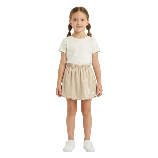 Falda Shorts Gloss brillos Beige Niña Grande 31861-120304