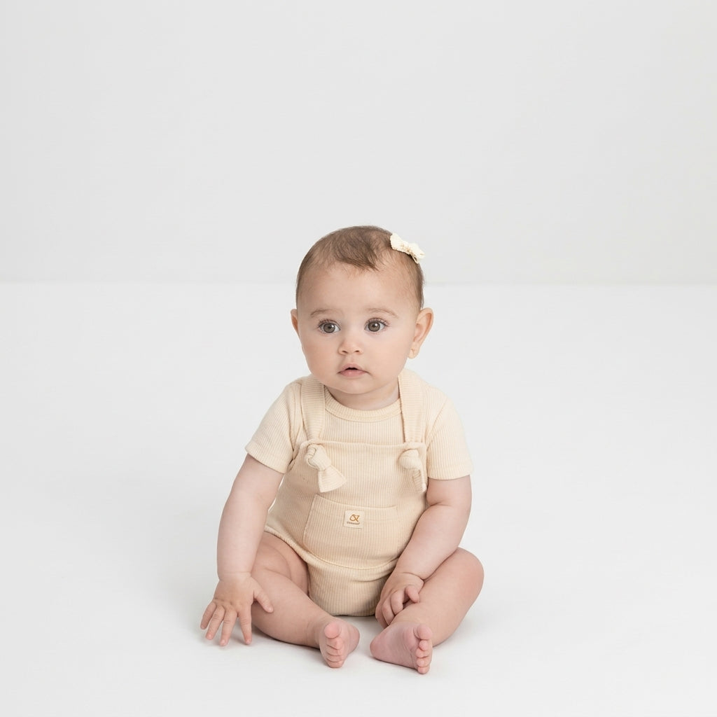 Mameluco overall beige bebe niño niña Up Baby 47133-120304