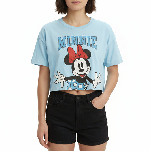 Camisa mujer dama Minnie azul celeste B1-AD-3311C promo 3x1000