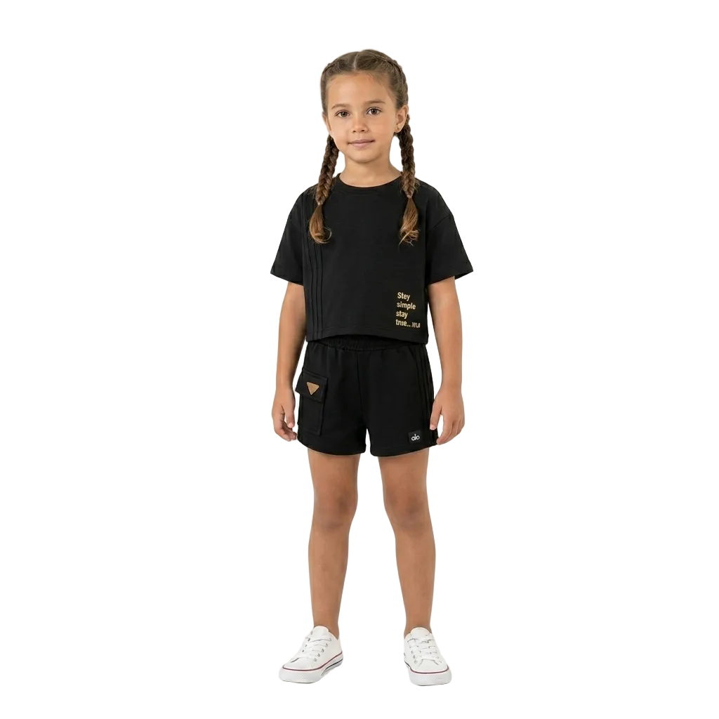 Set Conjunto Gloss Negro Niña Grande 31836-008910
