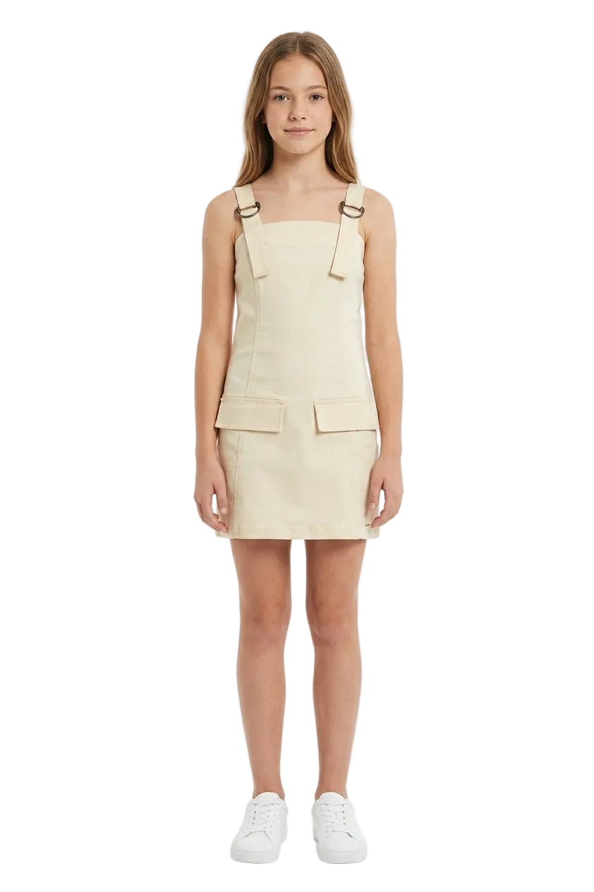 Vestido Gloss Beige Dorado Niña Grande 31855-120104