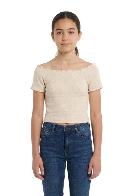 Camisa Blusa Gloss Beige Niña Grande 31877-120304