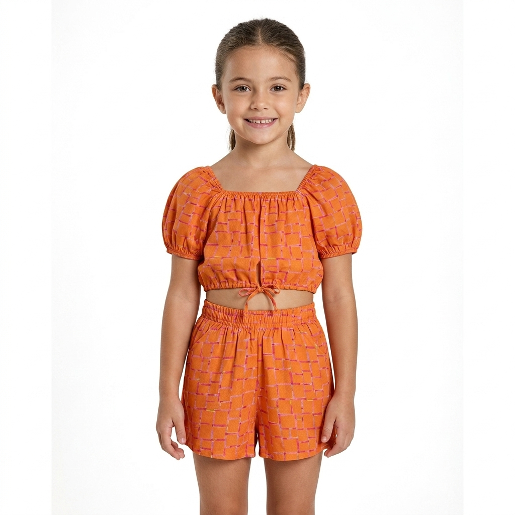 Conjunto Gloss Naranja Niña Grande 31859-171562