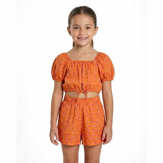 Conjunto Gloss Naranja Niña Grande 31859-171562