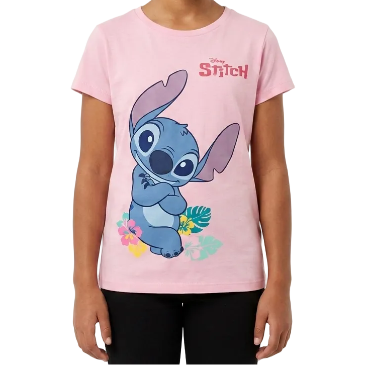 Camisa stitch rosada niña juvenil B1-STI-T030T 490390