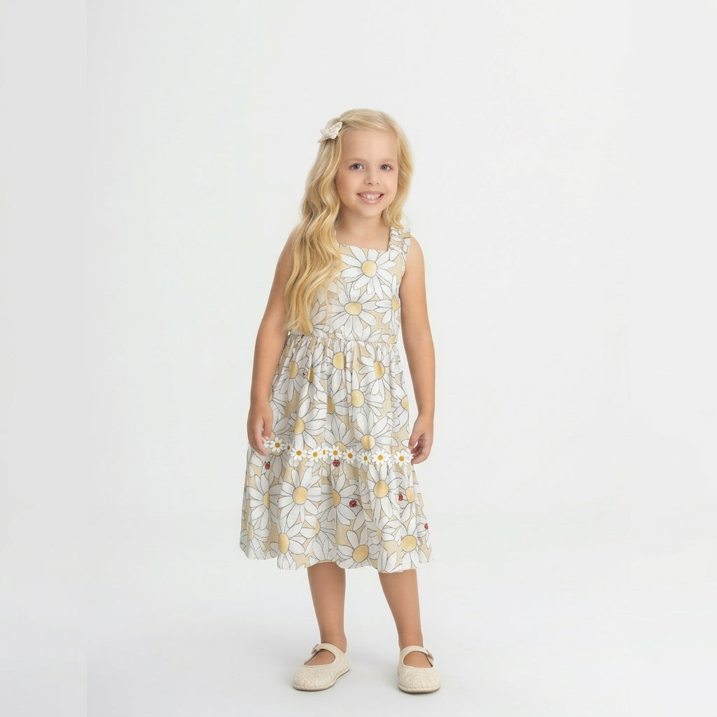 Vestido blanco flores niña Up Baby 47190-000106