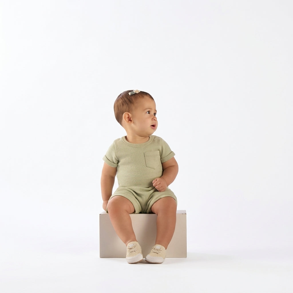 Set conjunto bebe niño mameluco verde Up Baby 46518-160213
