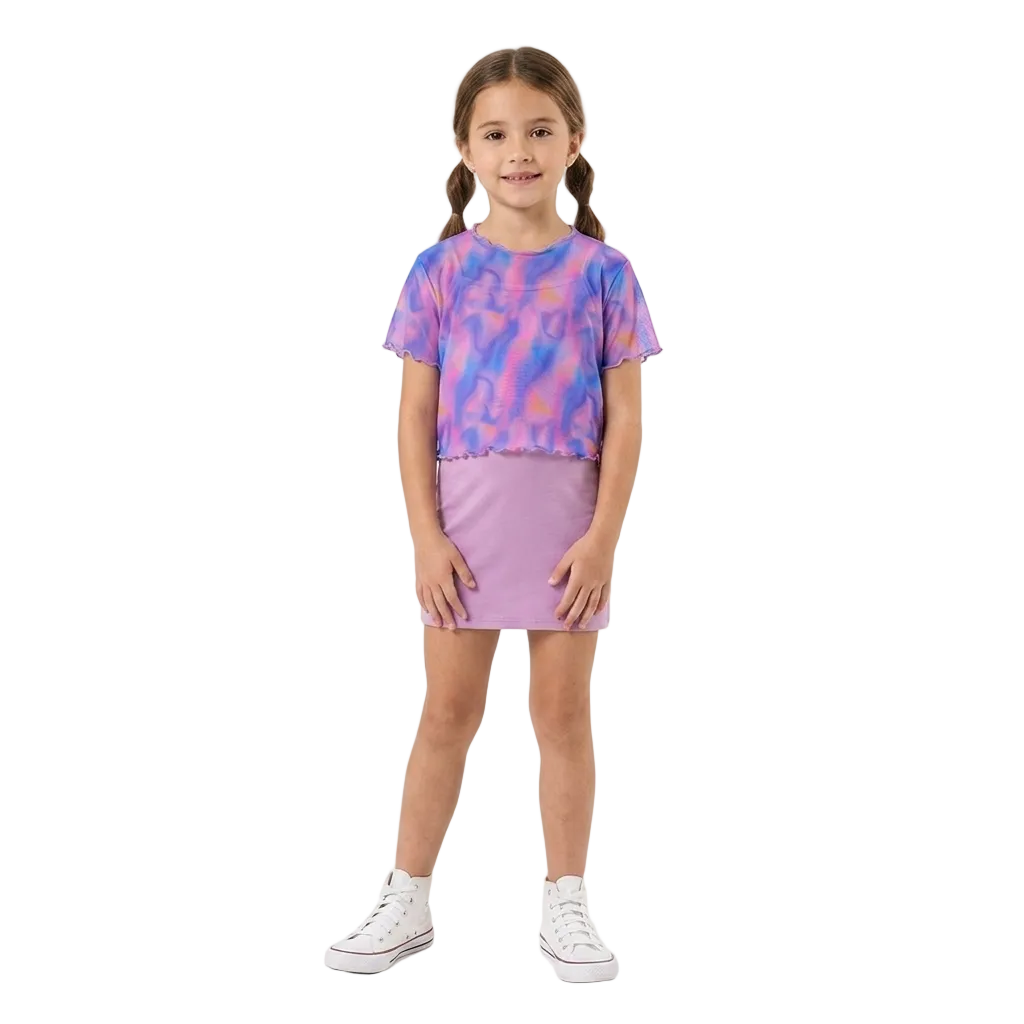 camisa blusa Gloss Rosa Azul Niña Grande 31852_SB0377