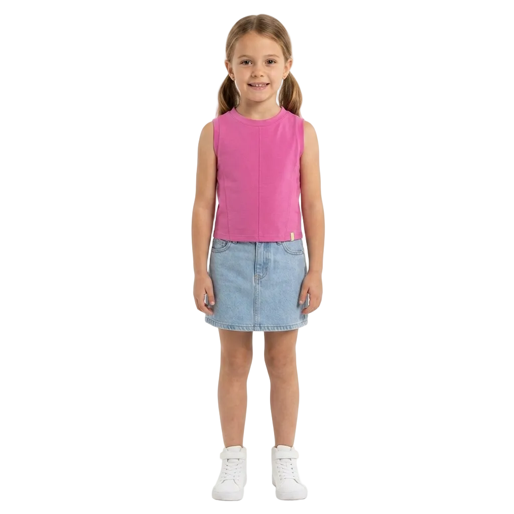 Camisa Blusa Gloss Rosada fucsia  Niña Grande 31878-162164