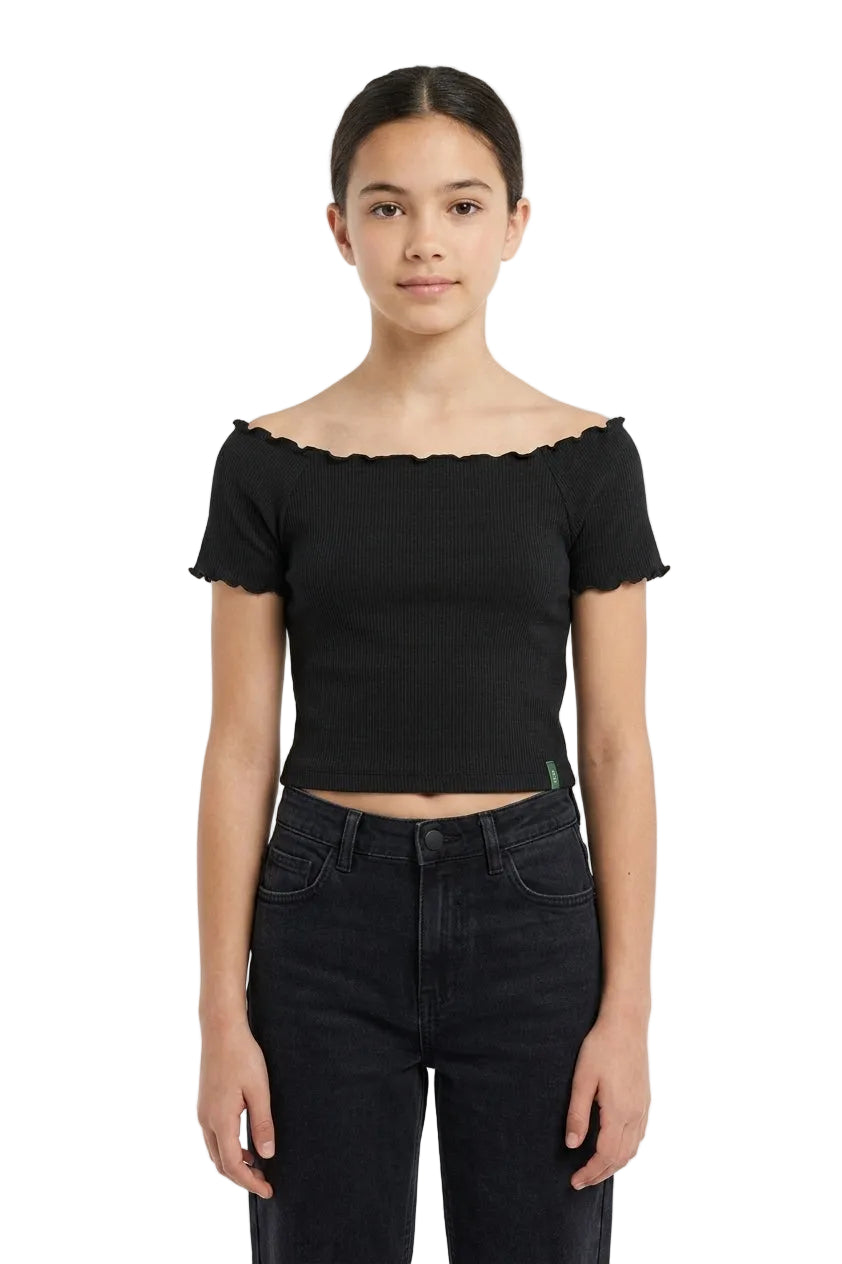 Camisa Blusa Gloss Negra Niña Grande 31877-008910