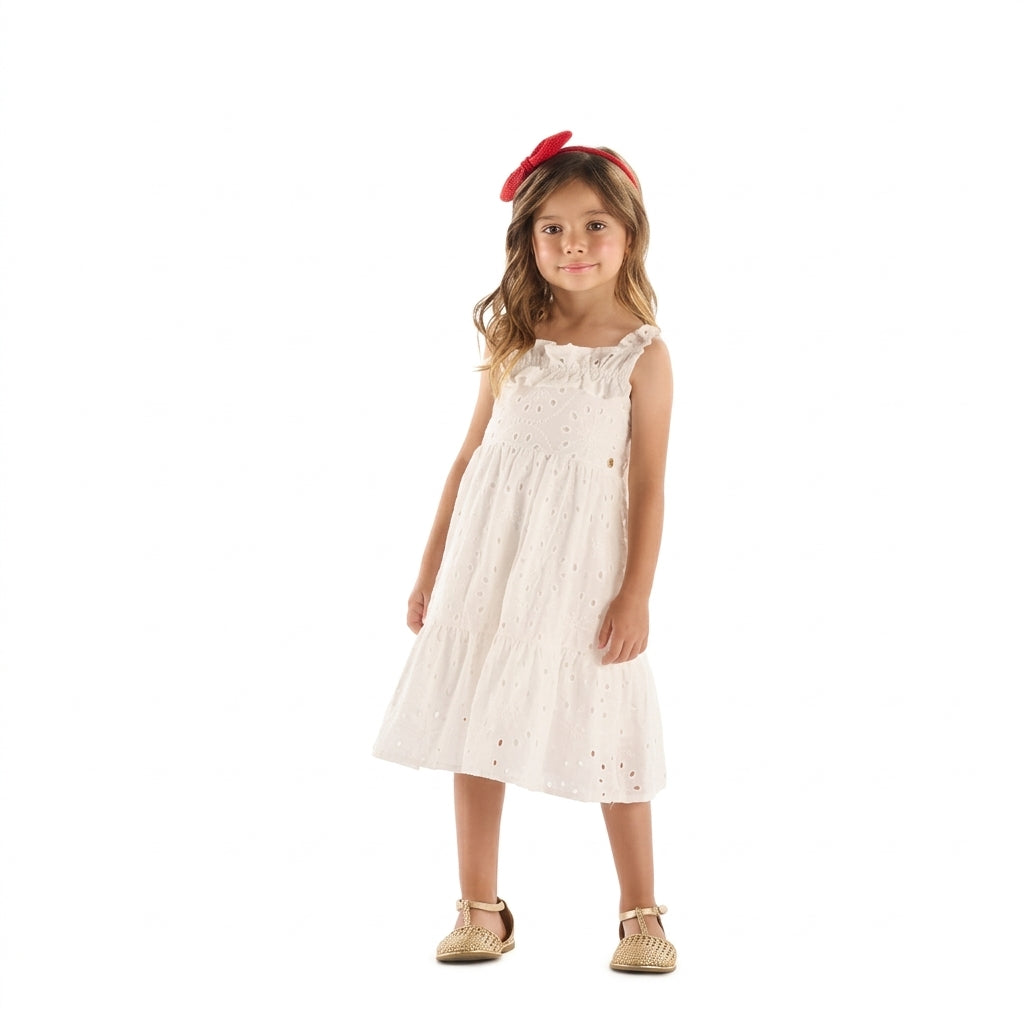 Vestido blanco niña Up Baby 46335-000106