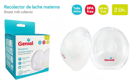 Recolector de leche materna Genial 2 piezas NB bebe niña niño