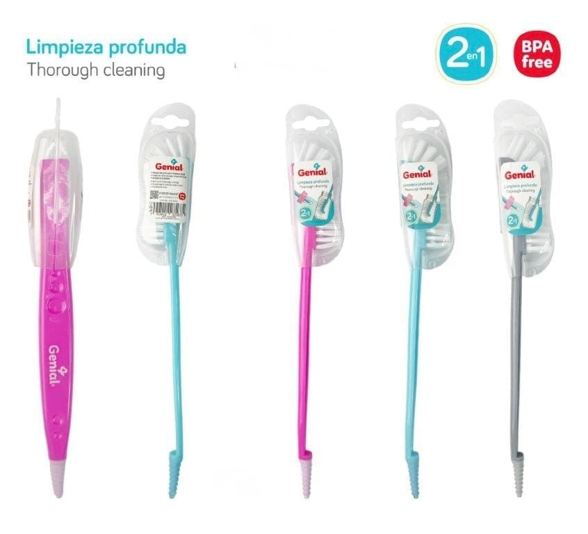 Cepillo pepe biberon Genial Gris bebe niño NB