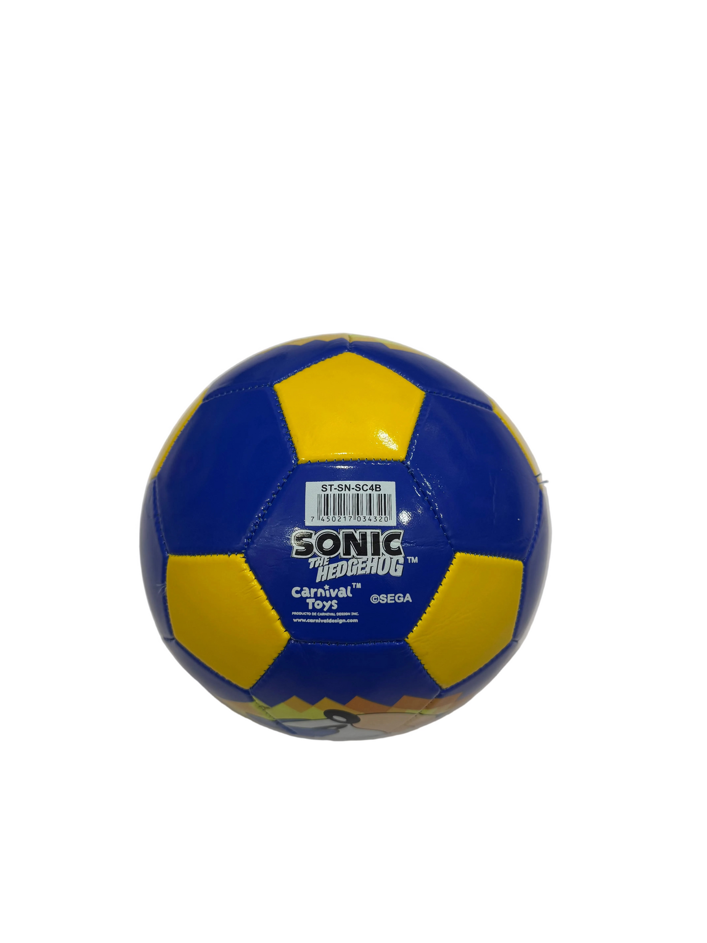 Juguete pelota futbol amarillo azul Sonic ST-SN-SC4B niño