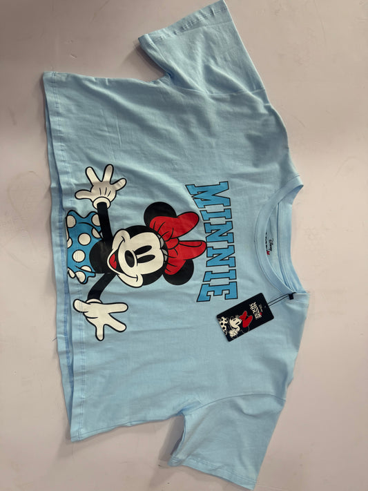 Camisa mujer dama Minnie azul celeste B1-AD-3311C promo 3x1000