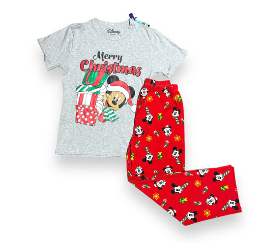 Pijama gris navideña Mickey Disney B3AD109G Adulto hombre