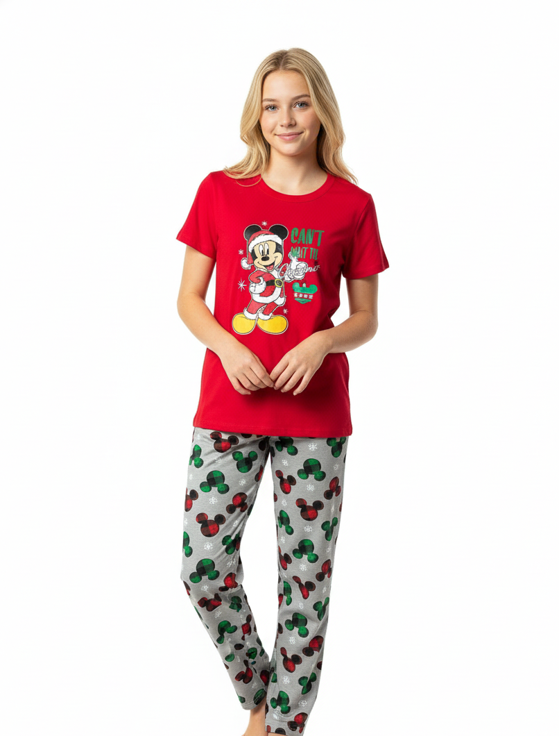 Pijama roja navideña Mickey Disney B3ADT110T niño niña