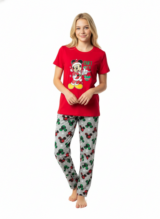 Pijama roja navideña Mickey Disney B3ADT110T niño niña