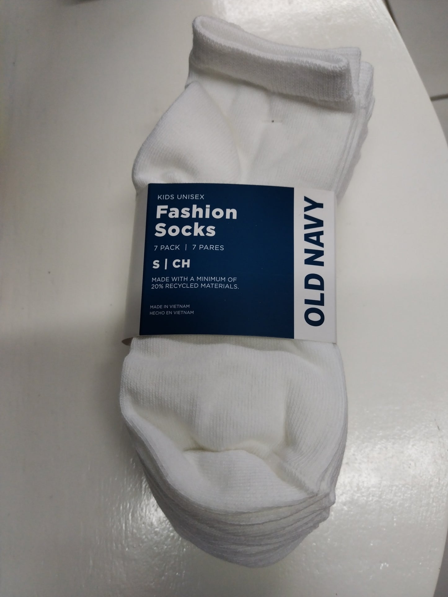 Set 7 pares Calcetines blancos Old Navy unisex niña niño