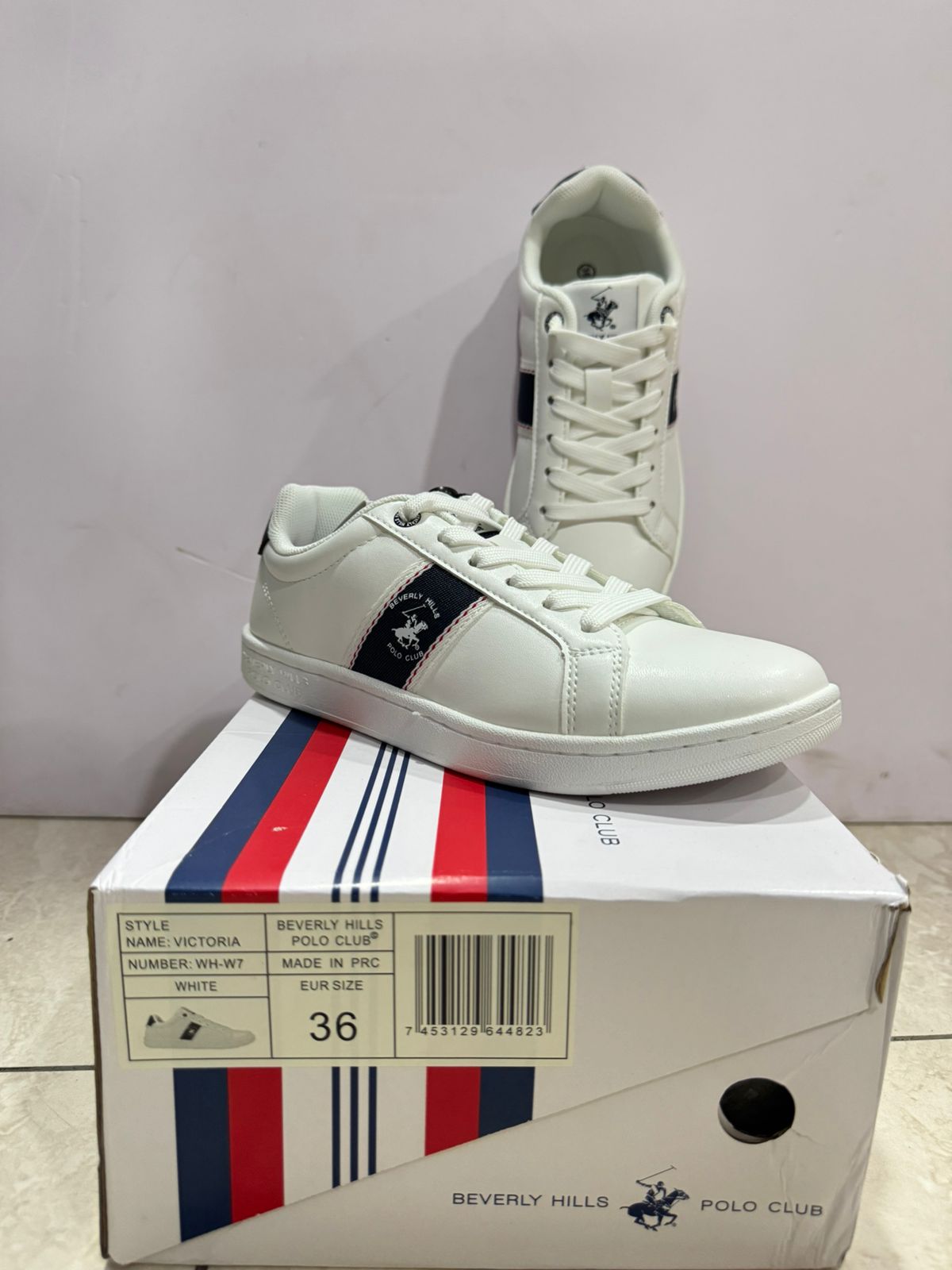 Tenis Polo Club dama mujer blanco VICTORIA-WH-M7-A 189014901290