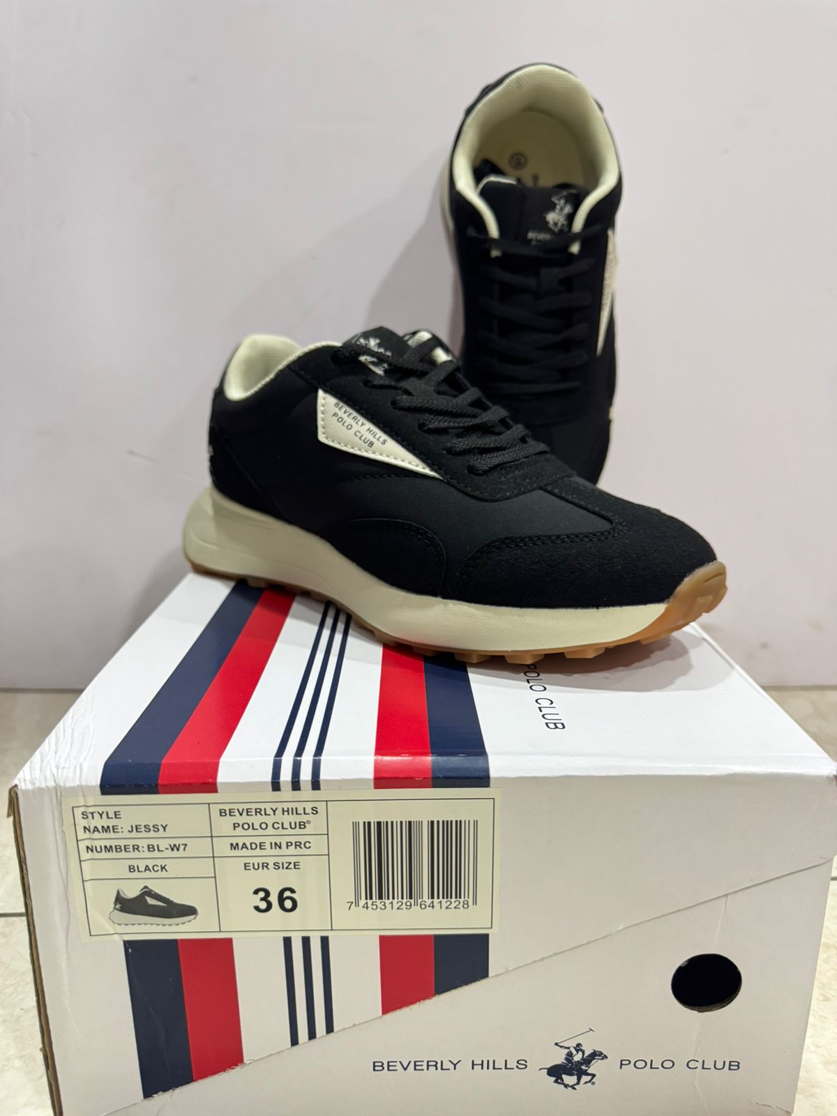 Tenis Polo Club dama mujer negro JESSY-BL-W7-A 189014901290