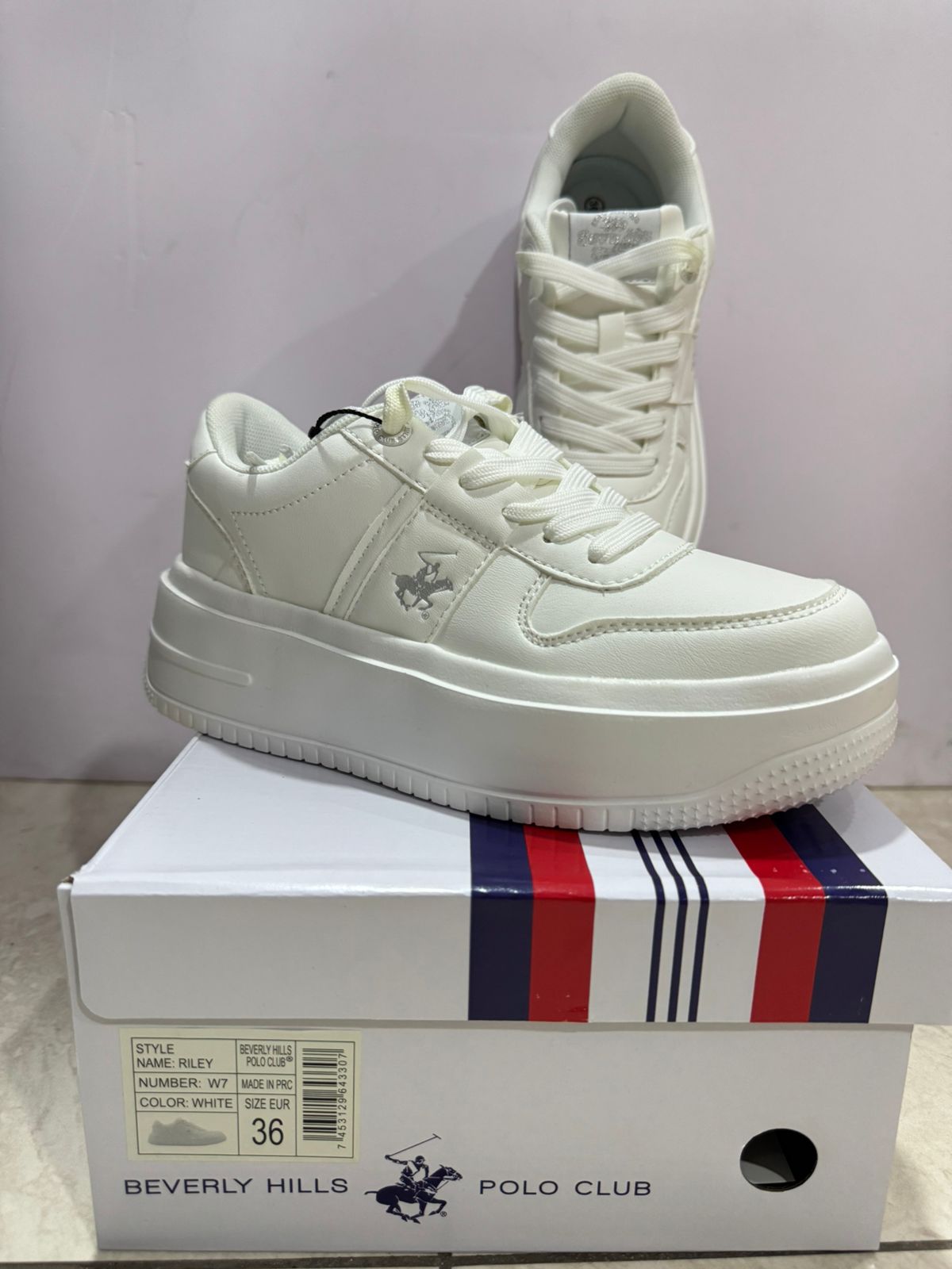 Tenis Polo Club dama mujer blanco RILEY-WH-W7-A 189014901290