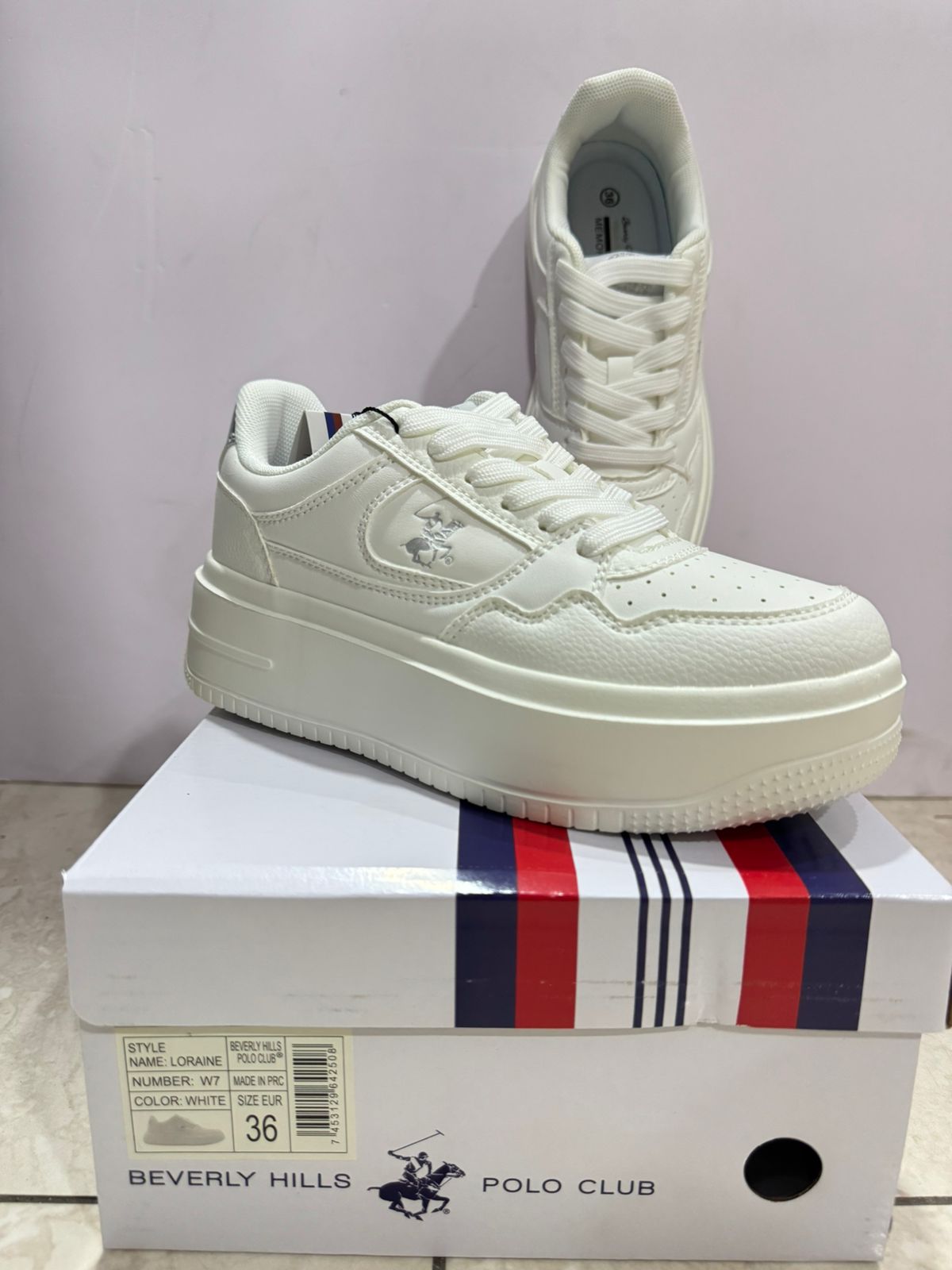 Tenis Polo Club dama mujer blanco LORAINE-WHI-W7-A 189014901290