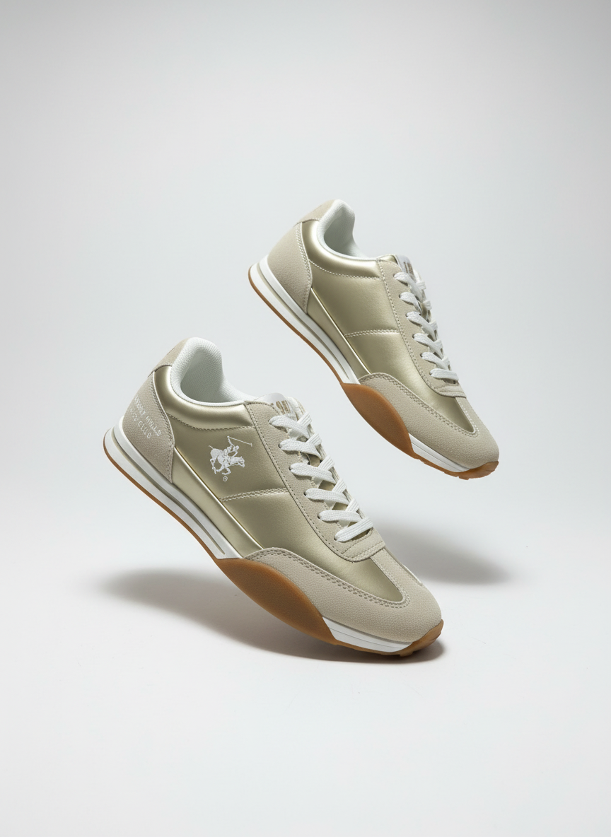 Tenis Polo Club dama mujer dorado TRINY-GLD-W7-A 189014901290