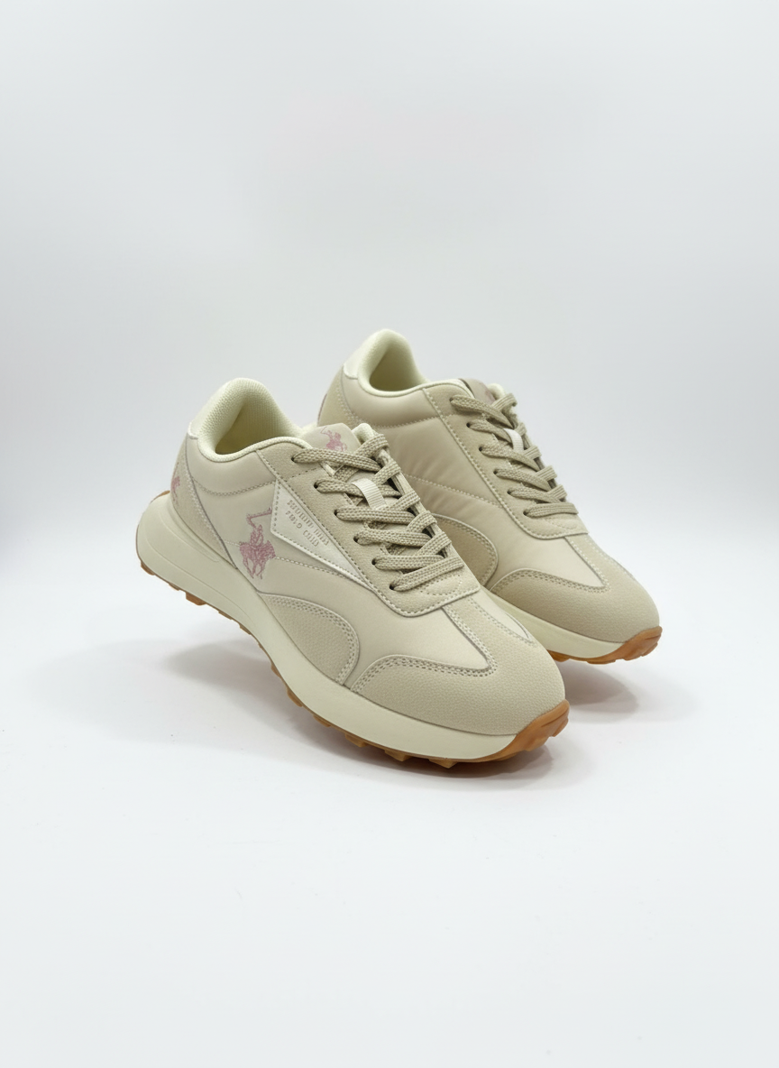 Tenis Polo Club dama mujer beige JESSY-BG-W7-A 189014901290