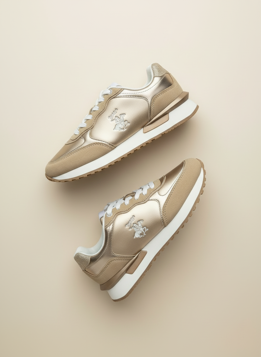 Tenis Polo Club dama mujer dorado HIGH-GLDRS-W7-A 189014901290