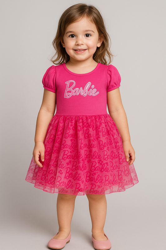 Vestido rosado fucsia Barbie Disney BA-89962