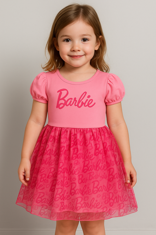 Vestido rosado Barbie Disney BA-89962