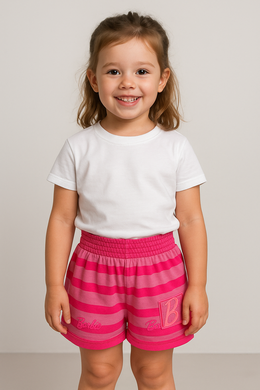 Short rosado niña Barbie Disney BA-90059