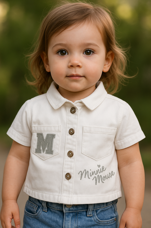 Camisa blanca niña Minnie Disney MM-2518