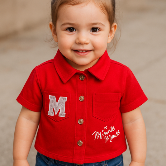 Camisa roja niña Minnie Disney MM-2518