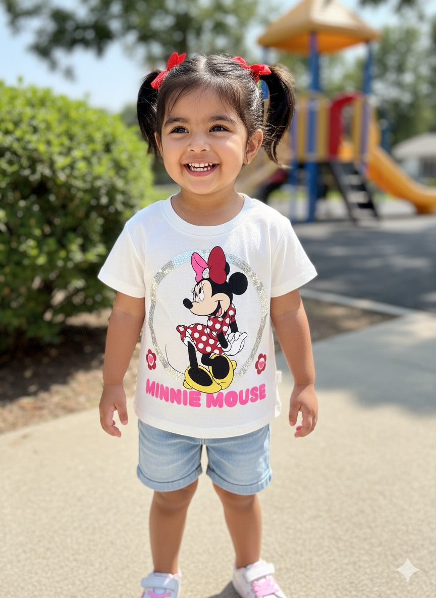 Camisa blanca niña Minnie Disney MM-2638