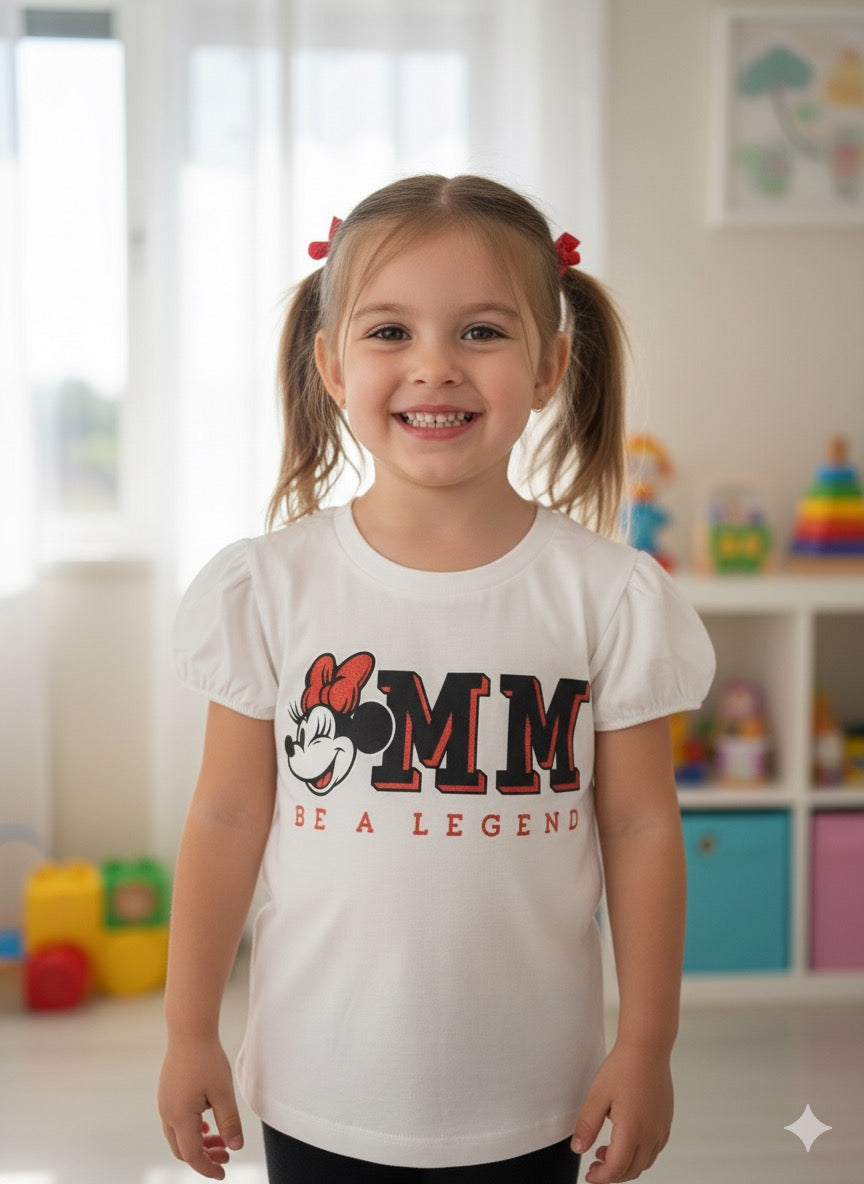 Camisa blanca niña Minnie Disney MM-2621