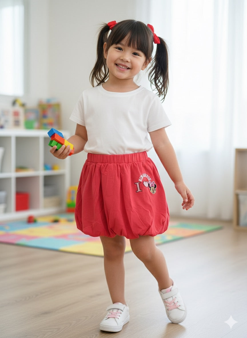 Falda rosado fucsia niña Minnie Disney MM-2615