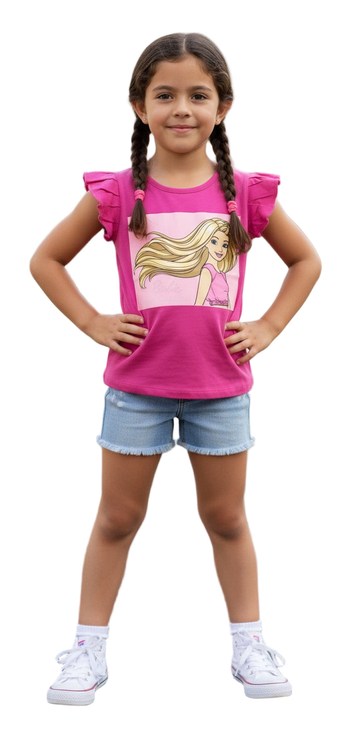 Camisa morada niña Barbie Disney BA-90063