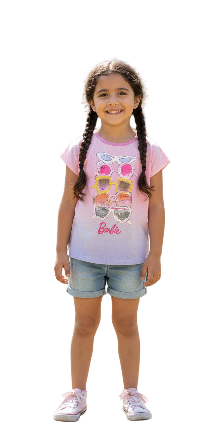 Camisa rosada azul Barbie Disney BA-90025