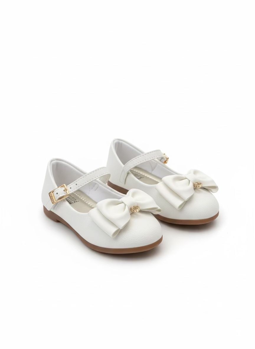 Zapatillas blancas chongo niña 152211000-000001