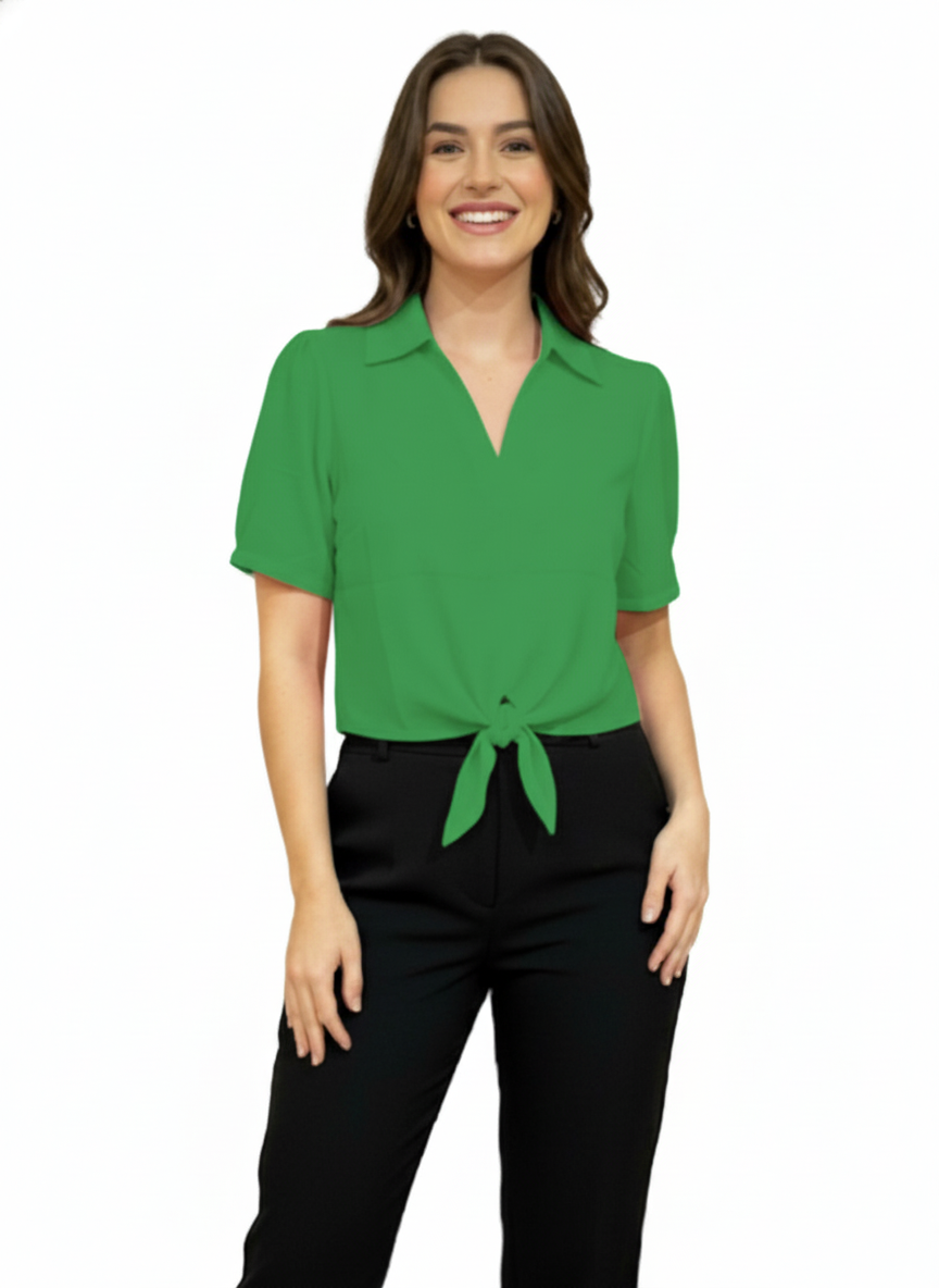 Camisa para dama Verde Lima CTD1176-44 390290 promo 3x1000