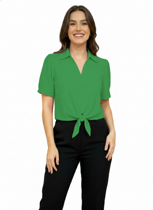Camisa para dama Verde Lima CTD1176-44 390290 promo 3x1000
