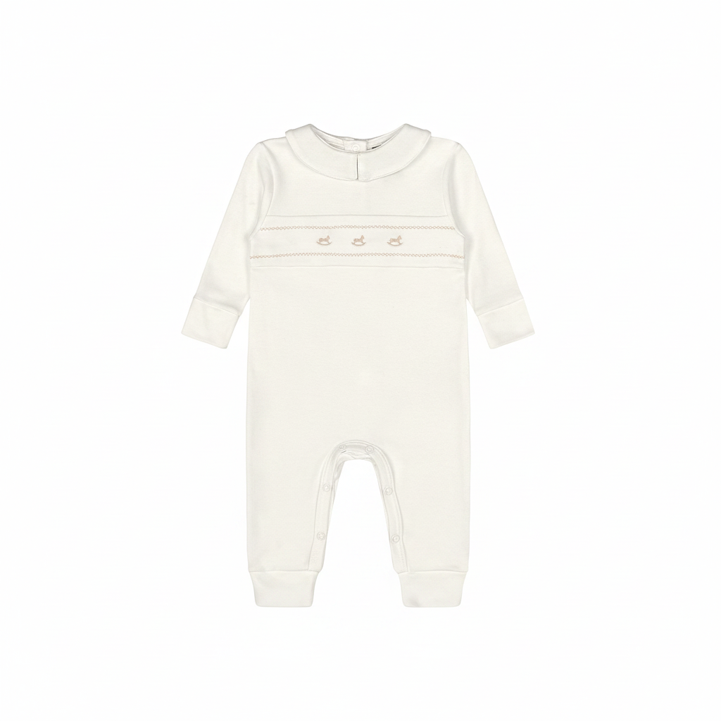 Pijama enterizo blanco bebe niño niña Up Baby 46846-000106 salida hospital mameluco nb