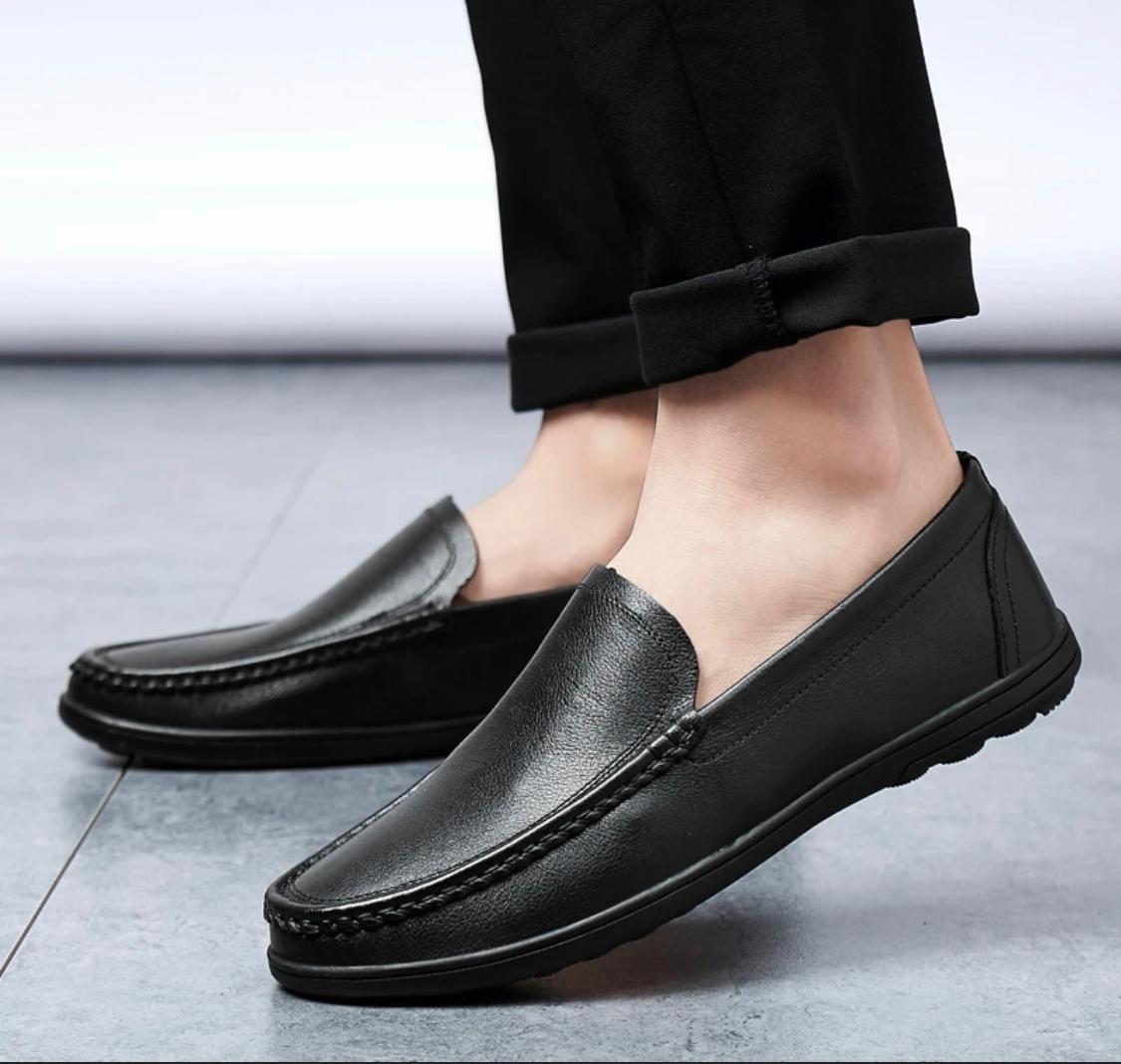 Mocasines negros niño zapatos negros
