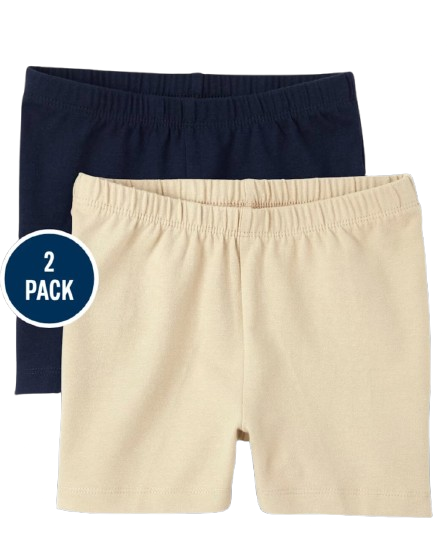 Set shorts bikers azul beige niña childrens place