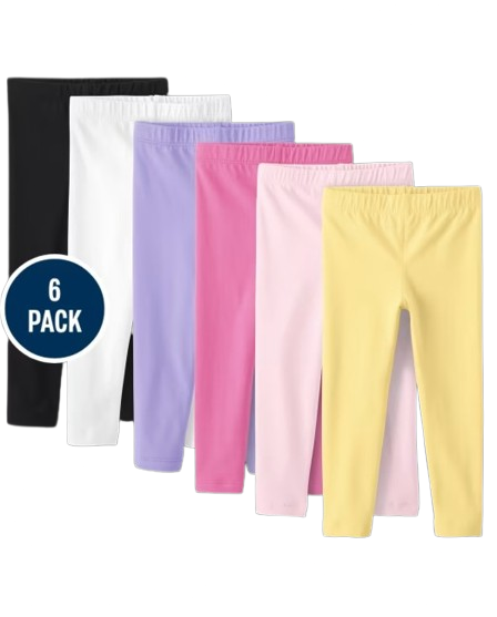 Set paquete 6 leggins multicolor niña Childrens Place 303724