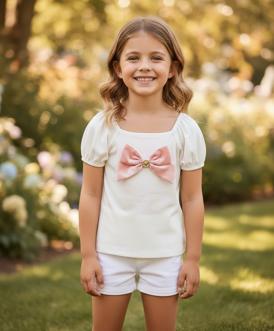 Camisa blanca chongo niña Gymboree 3054531